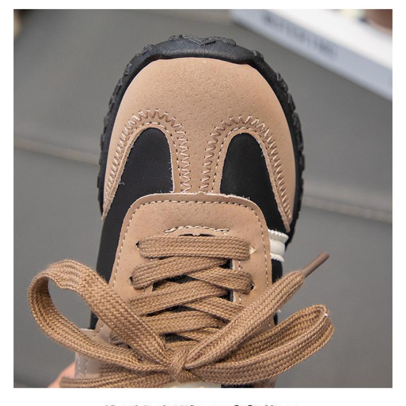 New Autumn and Winter Children's Running Shoes Fashion Leisure Sports Plus Velvet Cotton Shoes