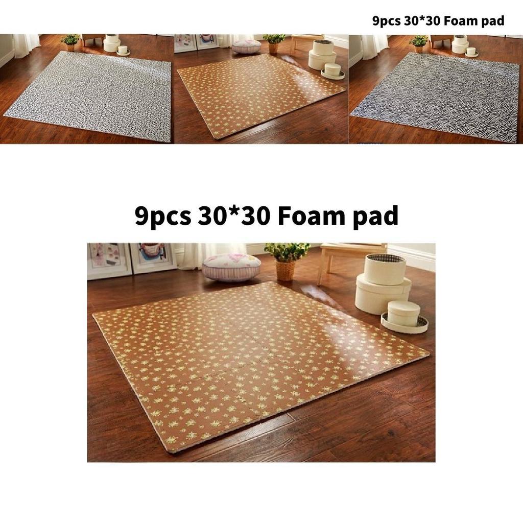 Minde Garden Floral Foam Puzzle Play Mat For Kids Bedroom And Lounge Safety Play Area