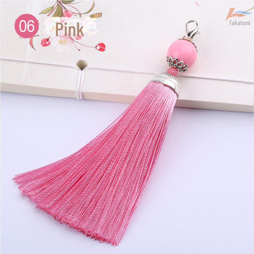 

Кисточка 8 см средняя с карабином для поделок и украшений вееров