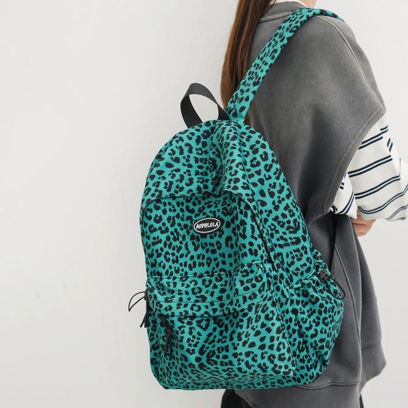 Nuovo zaino di grande capacità, zaino per computer con stampa leopardata, grandi zaini scolastici da uomo e da donna.