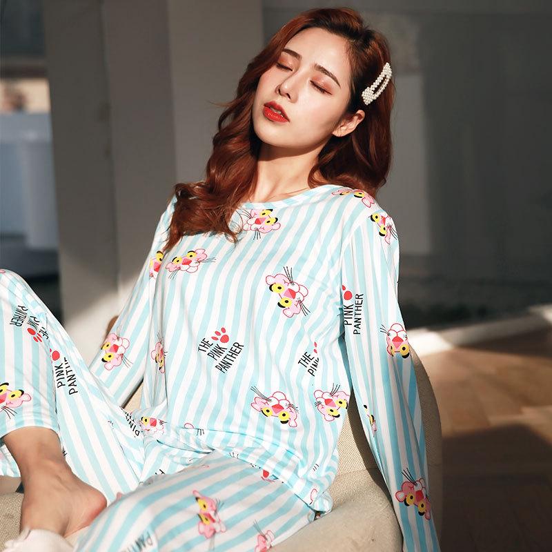 Women's Autumn/Winter Pajama Set: Cute, Girlish Long-Sleeve, Loose, Casual Homewear