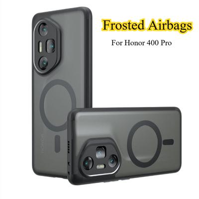 For Honor 400 Pro Case for Magsafe Magentic Matte Acrylic Bumper for Honor 400 Lite 400Pro Honor400Pro Wireless Charge Hard Case