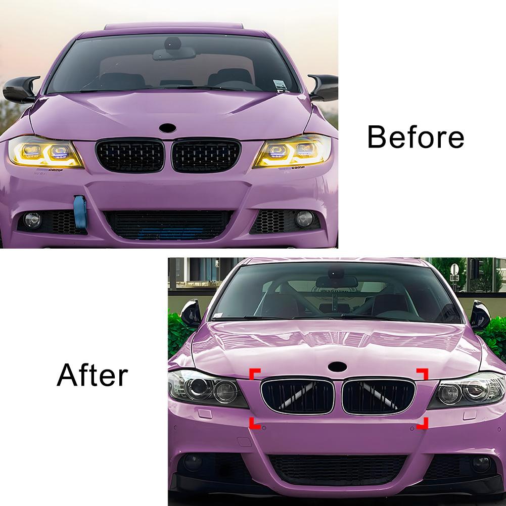 2pcs Gloss Black Kidney Front Grille For BMW 3 Series E90 E91 LCI 325i 2009-2012 Kidney Grill Racing Grills