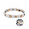 Vinterly Bracelets for Women Chain Link Gold-color AAA CZ Stone Female Health Energy Hematite White Ceramic Femme Jewelry 10mm