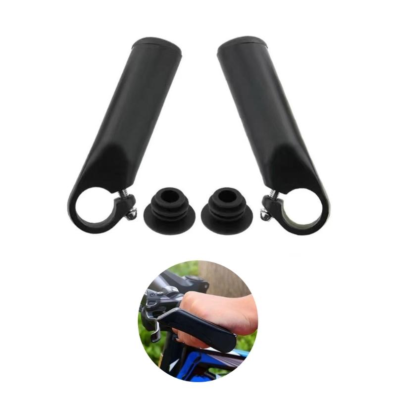 Universal Aluminum Alloys Bicycles Handlebar End Small Vice Handle Bicycles Small Auxiliary Handlebar Easy to Install
