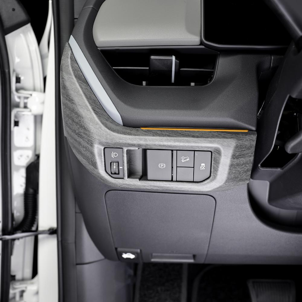 For KIA SELTOS SP3 Carbon Fiber Interior Trim Window Button/Door Bowl /Front Water Cup Holder/Steering Wheel Decoration