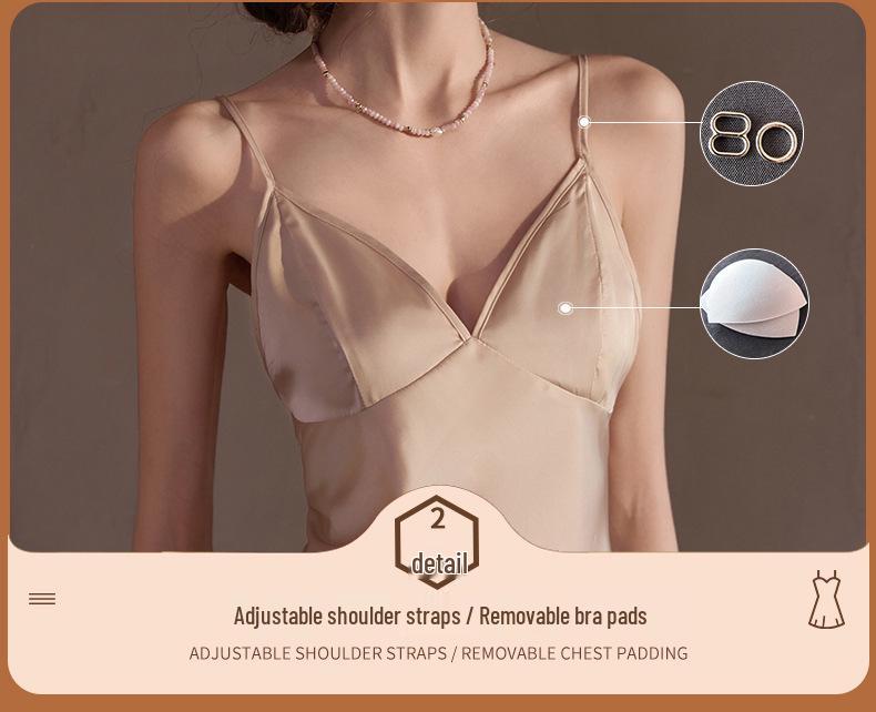 Pure Desire Ice Silk Camisole and Pants Set: Women's Spring/Summer Lightweight Pajamas