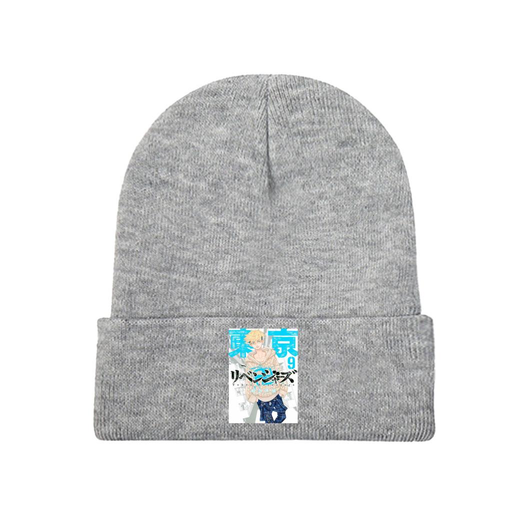 Chifuyu Tokyo Revengers Knitted Hat for Women Unisex Skullies Beanies Winter Hats Japan Anime Takemichi Hanagaki Warm Melon Cap
