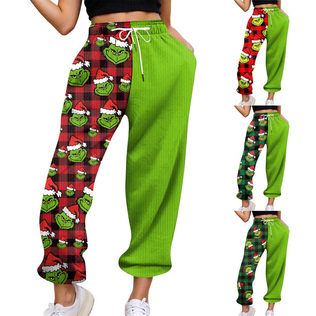 Women's Casual Pants High-waisted Belted Jogging Pants With Pockets