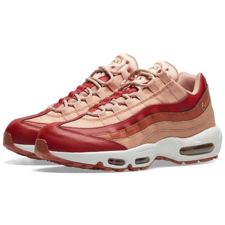 New Nike Air Max 95 Team Crimson Dusty Peach Women's 307960-607
