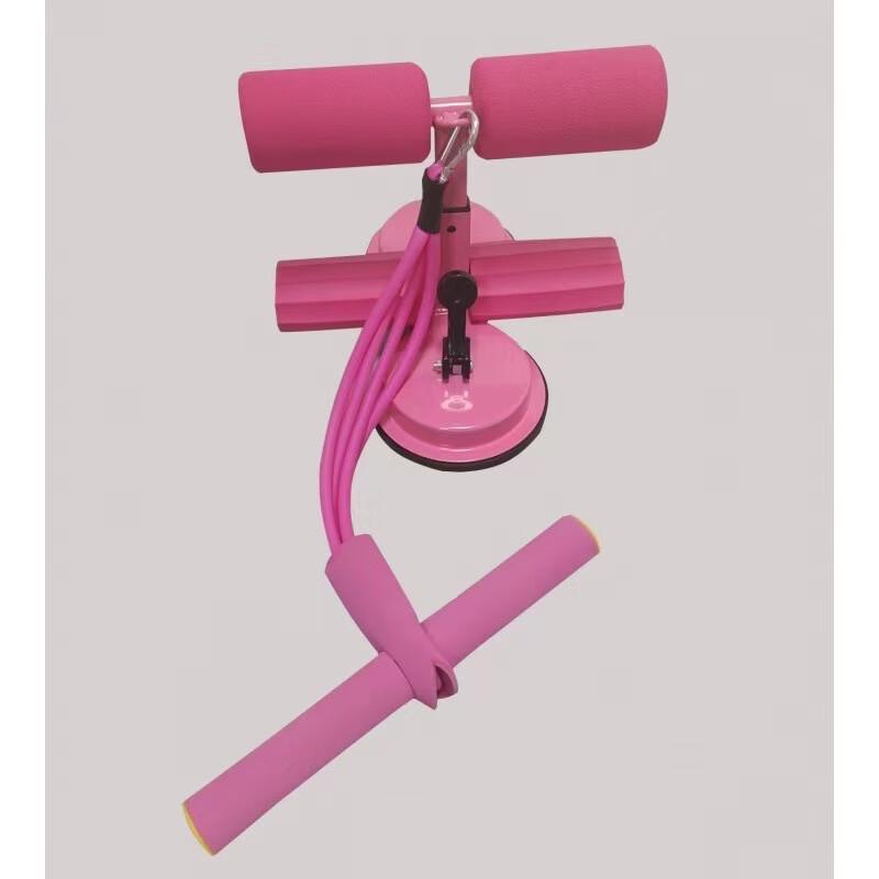 Adjustable Sit-Up Assistant with Dual Suction Cups and Resistance Rope