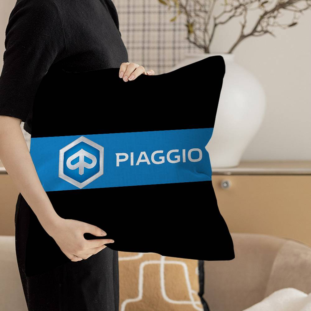 P-Piaggio Logo Pillow Cover for Bedroom Room and Living Room Sofa Decorative Cushion Cover