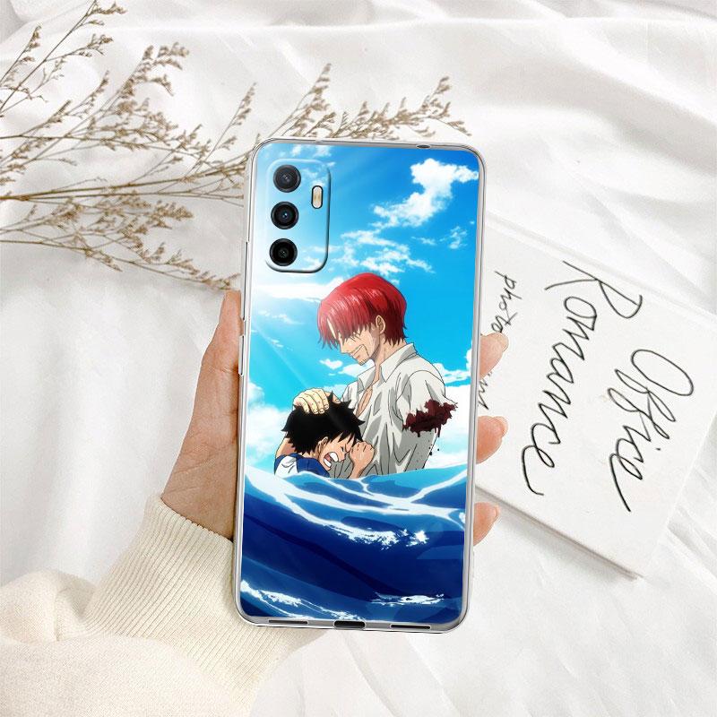 TR32 One Piece Shanks Transparent Phone Case for Motorola Moto G7 G8 G9 G84 G85 G73 G24 G15 Z2 Play Power Plus