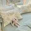3/4pcs/set 100% Cotton Floral Pattern Duvet Cover Set with Pillowcase Sheet Home Twin Single Queen Size Boys Girls Bedding Sets