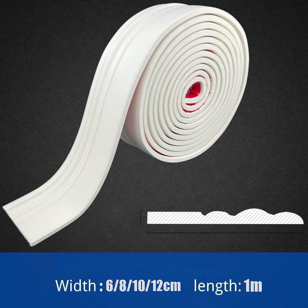 Samolepicí podlahová lišta 1M/Role Soklová lišta DIY Lišta Domácí Dekorace