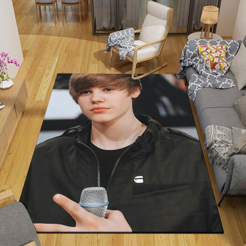 Bieber Home Sofa Decoration for Living Room & Bedroom, Non‑Slip Play Flannel Floor Mat for Game Room