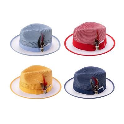 Braided Straw Fedoras Hat Lightweight Comfortable Unisex Design Classical Look Suitable For Parties Daily Use