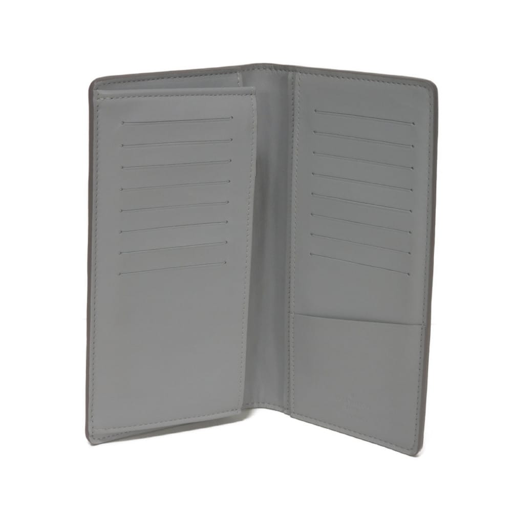 Used 12564 Portefeiulle Braza N60195 7940 New Logo Embossed Gray Bifold Damier Infini Pale Blue Men's from Japan