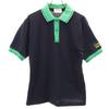 Silver Fleece 90s Australian Made Old Short Sleeve Polo Shirt 12 Navy Women Used