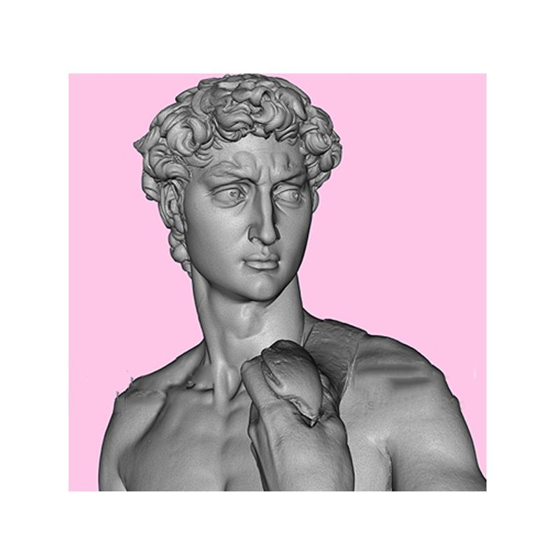 

Современные картины «Дэвид, дующий розовый пузырь», холст, картина для декора гостиной, настенный художественный принт, скульптура Дэвида, принты, Куадрос 30x30cm No Framed