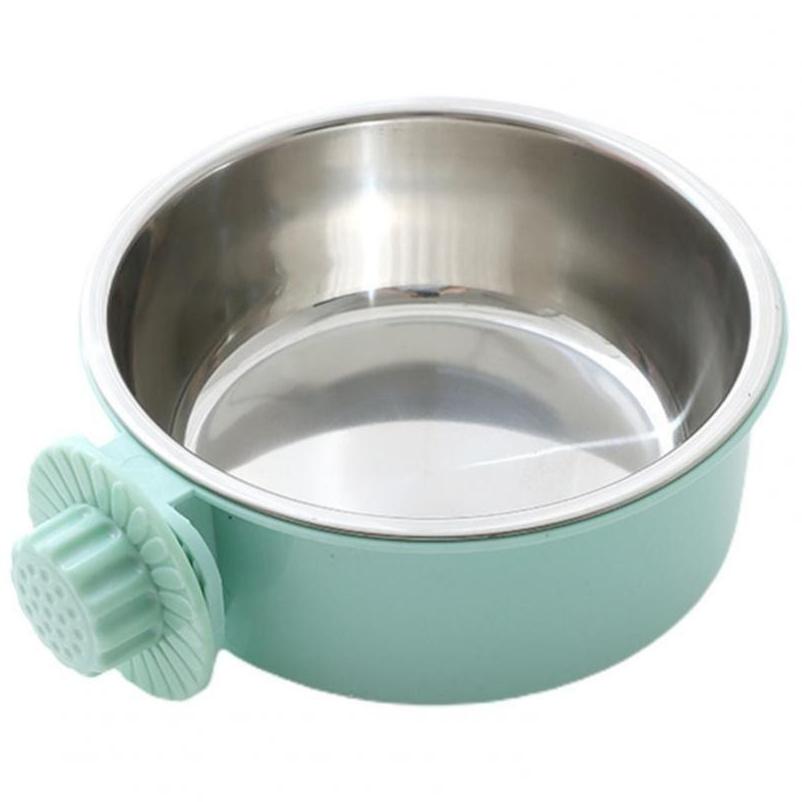 3 Colors Pet Cage Bowl 2-in-1 Pet Feeding Tool Portable Cat Dog Food Dispenser  Rabbit
