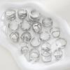 Punk Irregular Metal Opening Rings For Women Vintage Geometric Liquid Lava Waterdrop Knuckle Joint Ring Party Jewelry Gifts 2026