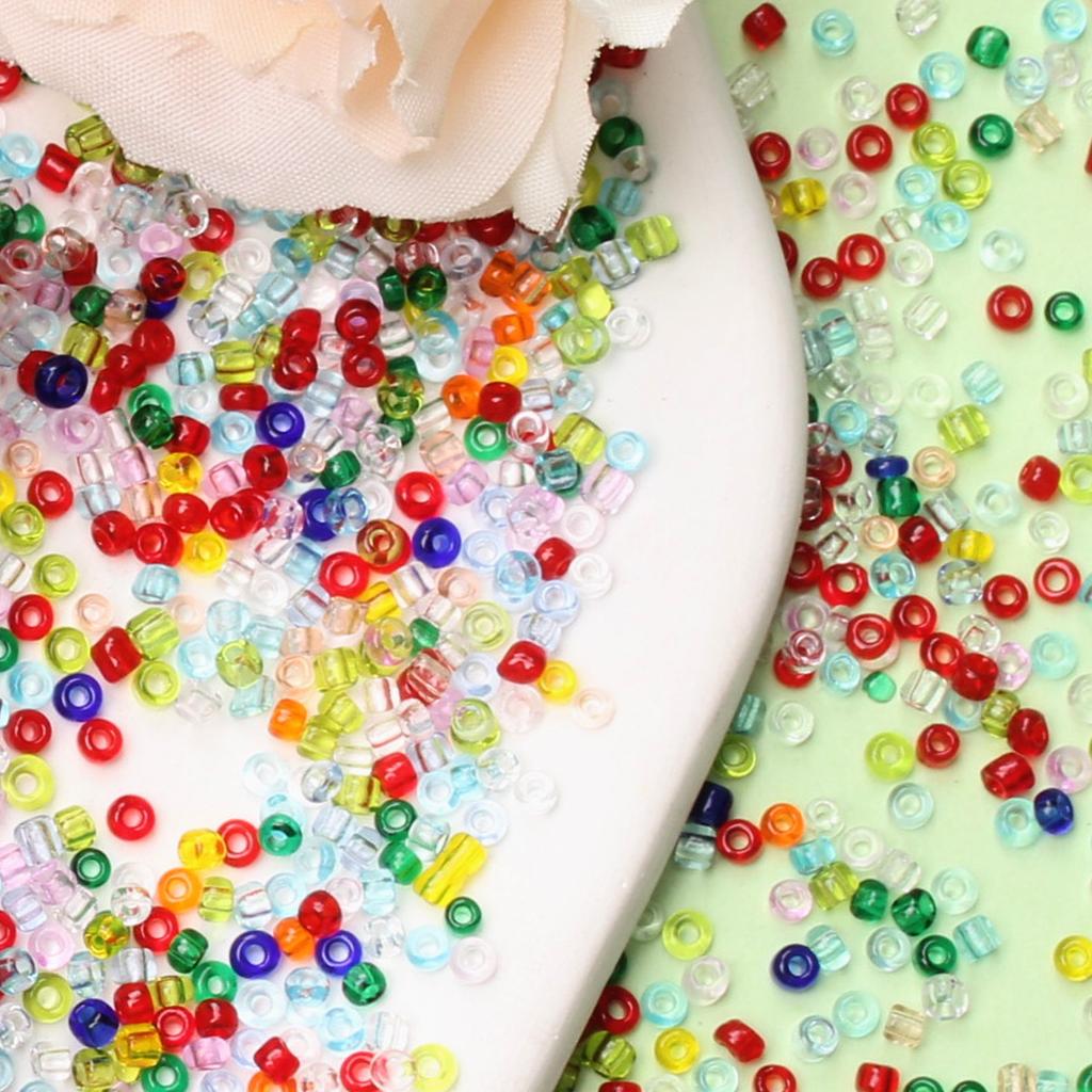 About 5000pcs Round Transparent 75g DIY For Loose Beads Jewelry Making 2mm Necklace Bracelet Pendant