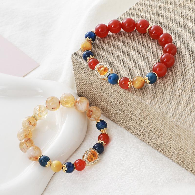 Agate Crystal Bracelet.fashion Women Daily Jewelry Gift