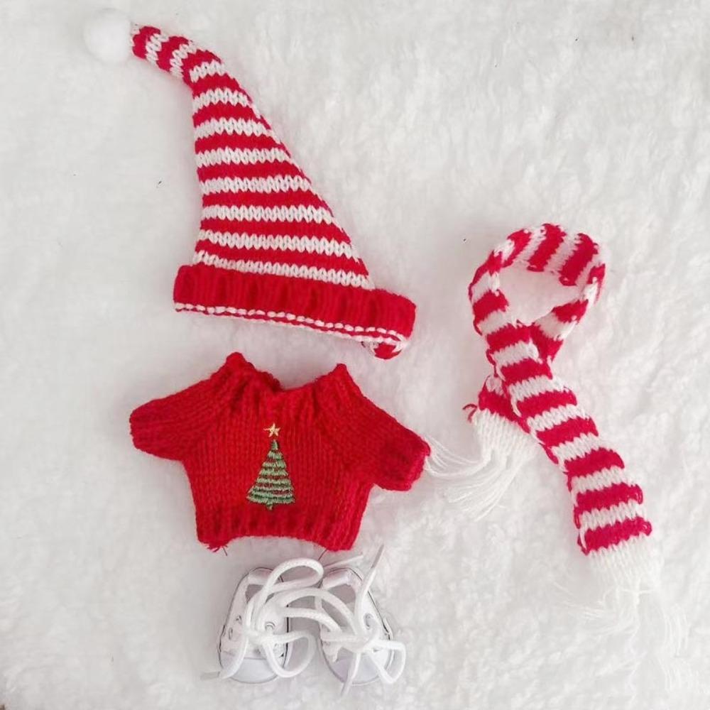 

Knitted Hat Labubu Doll s Clothes Sweater Plush Dolls Clothes Cotton Doll Accessories Style 3