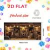 Dwuwymiarowe Tło z Drewnianą Stajnią dla Konia na Boże Narodzenie Photo Booth