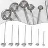 1pc Stainless Steel Ladle Soup Long Handle Ladle For Kitchen Cooking Soup Sauce 30/60/90/120/150/180ml