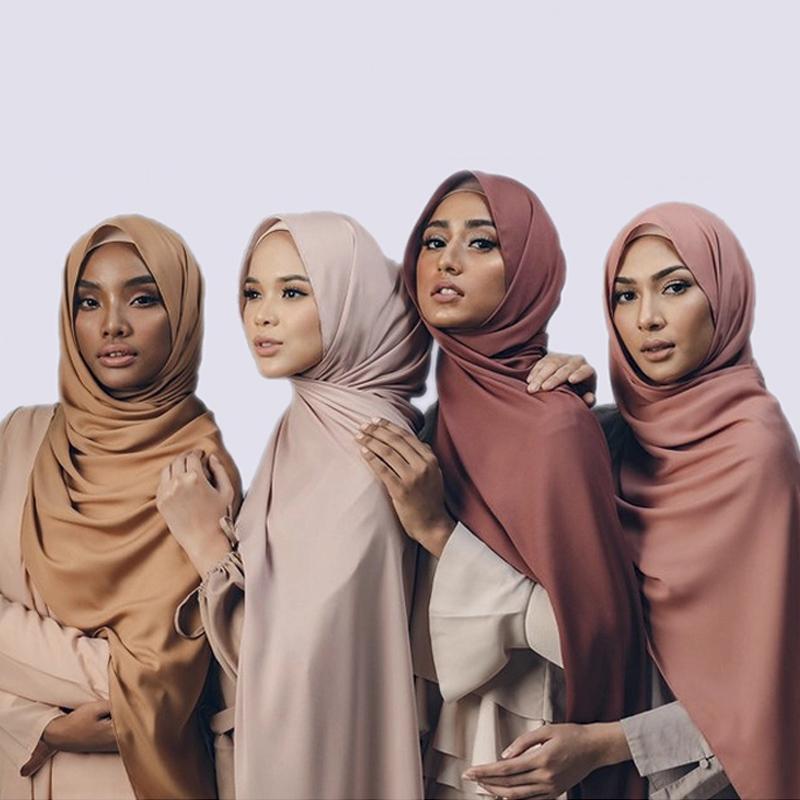Jtvovo Runmeifa   Pearl Chiffon Muslim Women'S Turban Summer Thin Veil Seersucker Scarf Headscarf Turban Khimar Niqab Cap