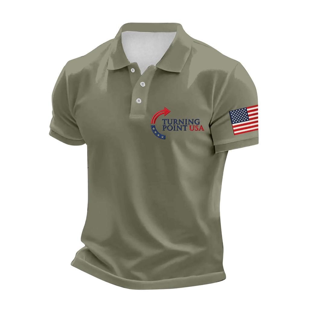 Pánské tištěné tričko s krátkým rukávem Pánský volný ležérní top s krátkým rukávem