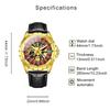 Men Mechanical Watch Creative Rotating Dial Roulette Automatic Wristwatch Luminous Waterproof Watches