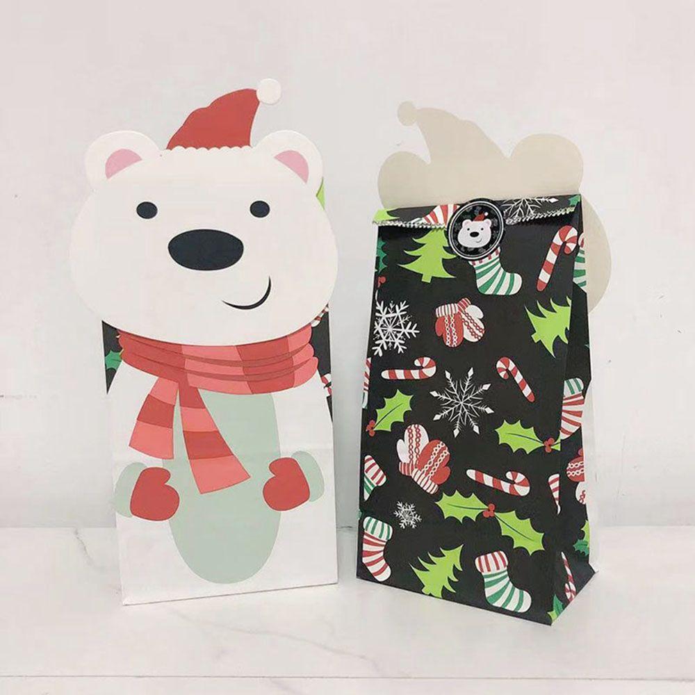 Christmas Candy Santa Claus Christmas Ornament Christmas Decorations Food Packing Bags Gift Bags