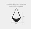 2025 New Versatile French Fashionable Croissant Niche Texture Dumpling Bag Crossbody Waist Sheepskin
