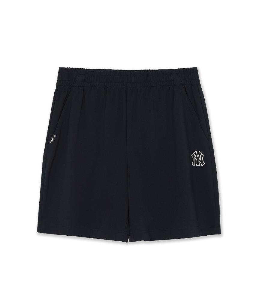 Emelbi Basic Small Logo Cooling Knee-Length Running Shorts Ny (Black)