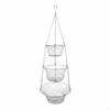 3Tier Hanging Fruit Basket Space Saving Wire for Living Room, Kitchen Boxed