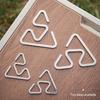 1PC Outdoor Camping Stainless Steel Hooks Multi-Function Non-Slip Ultra-Light Triangular Hooks Camping Accessory