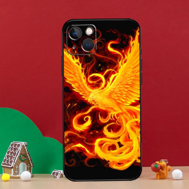 Phoenix Bird Capa For iPhone 15 11 14 Pro Max 12 13 14 Pro Max Plus X XR XS Max 12 13 Mini Phone Case