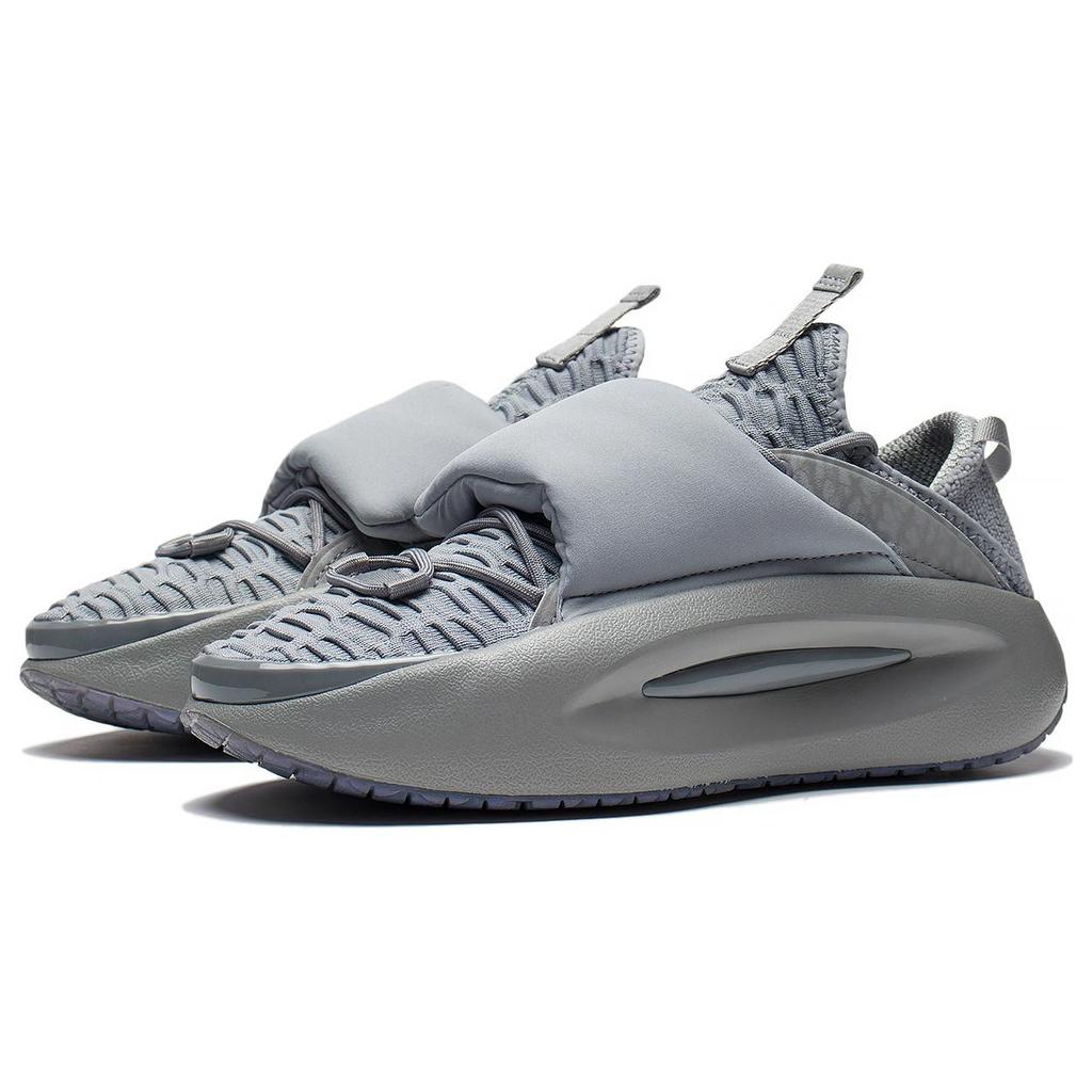 Li Ning Wandering In The Clouds Cushioning Slip Resistant Abrasion Resistant Low top Casual Shoes Men's Stone Gray AZGS107-3