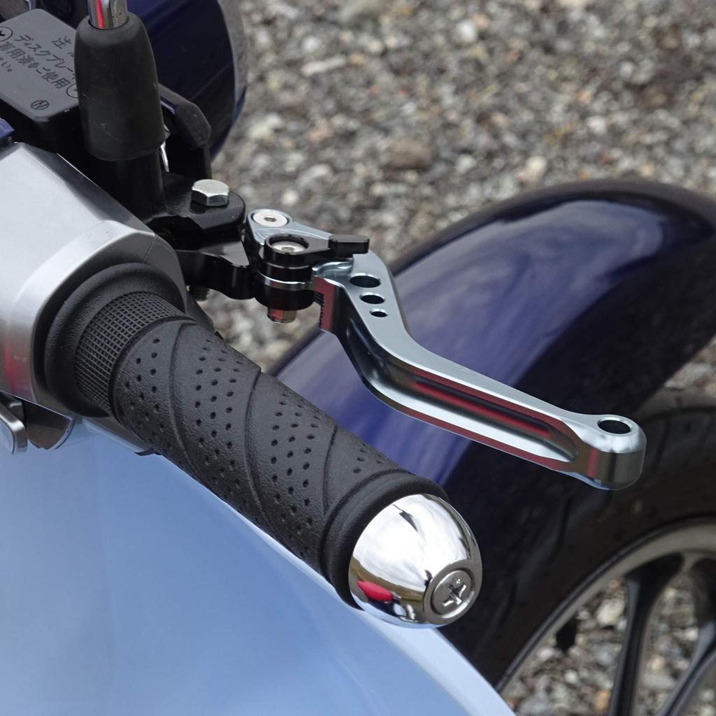 C8 Gray (Blue) 125cc CUB Brake Lever, 6-Position Adjustment, Compatible with Super Cub 125, CT125, Hunter Cub, and Dax 125