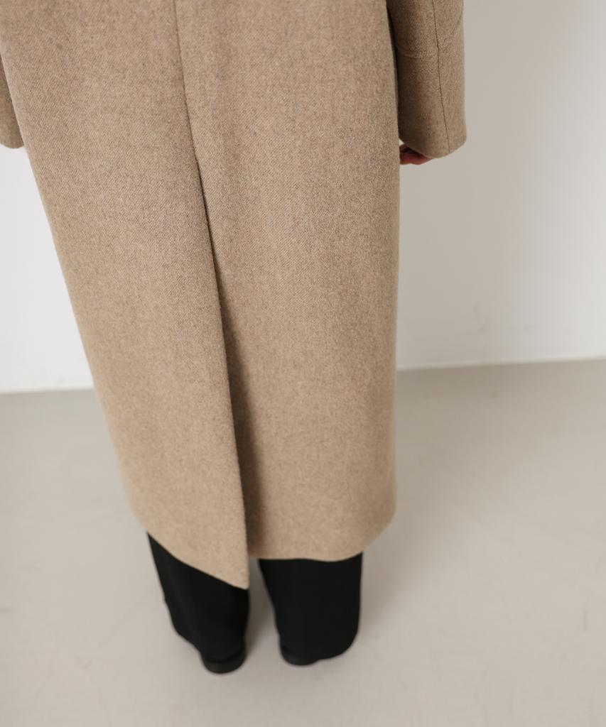 DANKE DIR [100% Wool] Merino Wool Maxi Long Coat - Beige