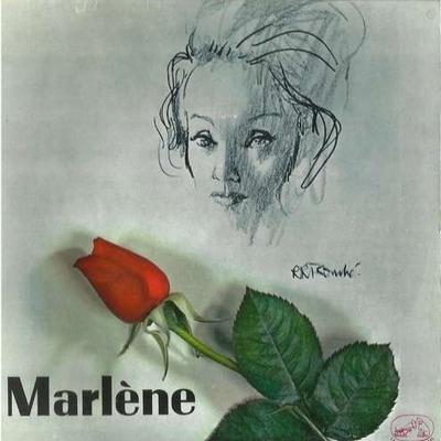 7inch Record MARLENE DIETRICH  Marlene EGF597 LA VOIX DE SON 1962 France Pop Used