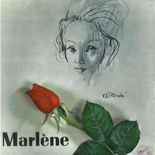 7inch Record MARLENE DIETRICH Marlene EGF597 LA VOIX DE SON 1962 France Pop Used