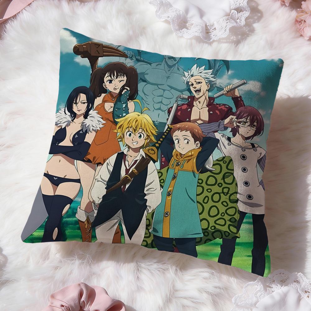 The Seven Deadly Sins Cushion Cover Premium Comfort Reversible Pillow Cove -Two in One Design for Any Room & Car Interior
