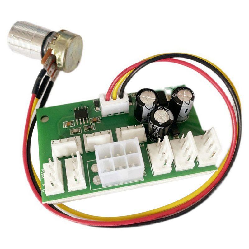 ABBY-8X Computer Case Miner Fan Speed Controller 8-Channel Fan Hub PWM High-Power Violent Fan Controller Fan Speed Governor