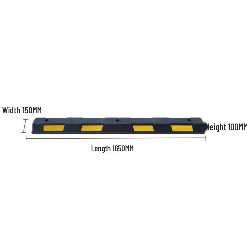 Parking Space Limiter: Rubber Car Wheel Stopper for Reversing.