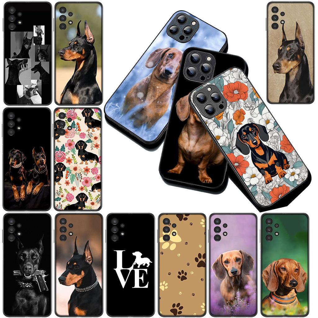 Cover for Motorola Moto Edge 70 60 Fusion NEO Pro G56 G96 G04 G05 20 G Stylus Casing Phone Case Dachshund Dog Doberman