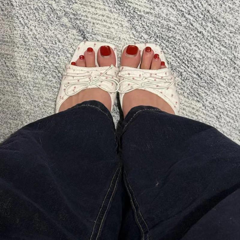 Fashion Summer High Heels New Women Slippers Fashion Square Toe Slip On Shoes for Women Outdoor Party Dress Slides High Heeled Sandals